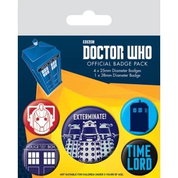 Doctor Who - Exterminate Badge Pack