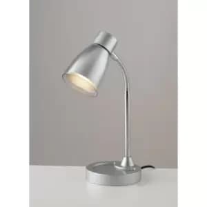 Netlighting Task Table Lamp, Silver Chrome, E14