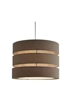 Hannington Modern Large 3 Tier Fabric Pendant Shade 35cm