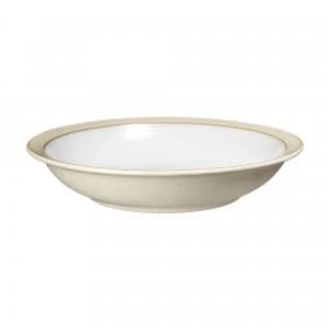 Denby Linen Shallow Rimmed Bowl