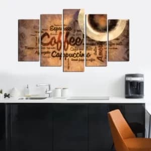 5MF-17 Multicolor Decorative MDF Painting (5 Pieces)