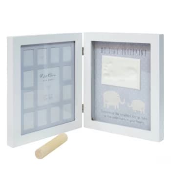 Petit Cheri Foot Imprint Hinged 12 Months Frame - Blue