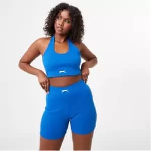 Slazenger ft. Wolfie Cindy Halter Crop Top - Blue