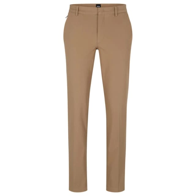 Boss Mens HBB Kato Sustainable Organic Cotton Trousers Open Beige male 28W R