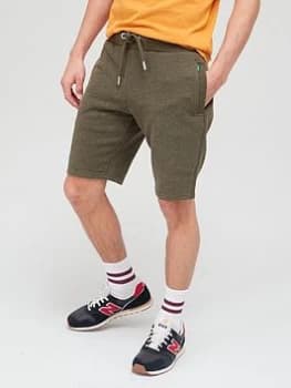 Superdry Vintage Logo Jersey Short - Olive, Olive Size M Men