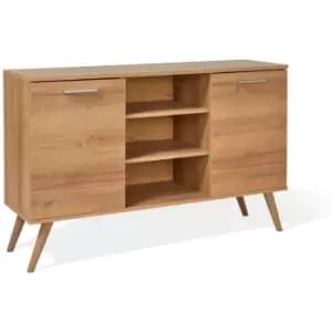 Petter Oak Coloured Scandinavian Style 2 Door Sideboard