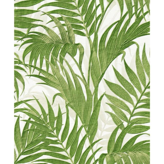 Design ID DID Tropical Palm Leaf Green & White Wallpaper Wallpaper One Size Green 70538315000