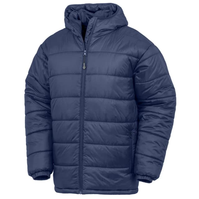 Result Result Men Padded Parka in Navy Size: X-Small Navy XS Male 5063527161253