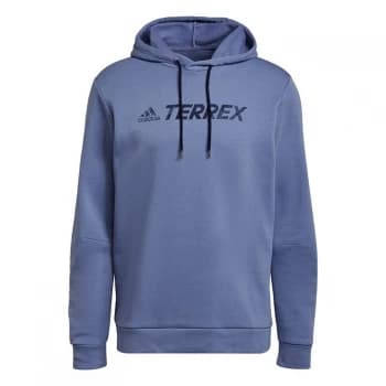 adidas Terrex Graphic Logo Hoodie Mens - Orbit Violet