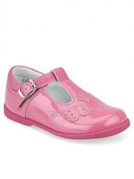 Start-Rite Girls Sunshine T-Bar Shoes - Pink Glitter