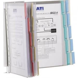 Durable Display board wall bracket Display-System Wall Red, Yellow, Green, Blue 20 x A4 No. of display boards 20