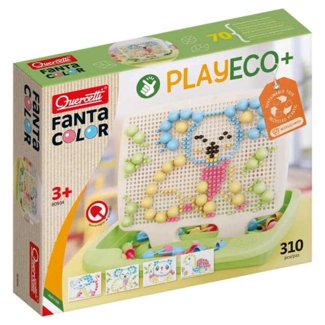Quercetti Play Eco+ Fantacolor - 310 Pieces, Multi 80934