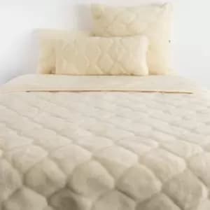 Native Natural Cashmere Wool 135Cm Quilt - Natural Shapes