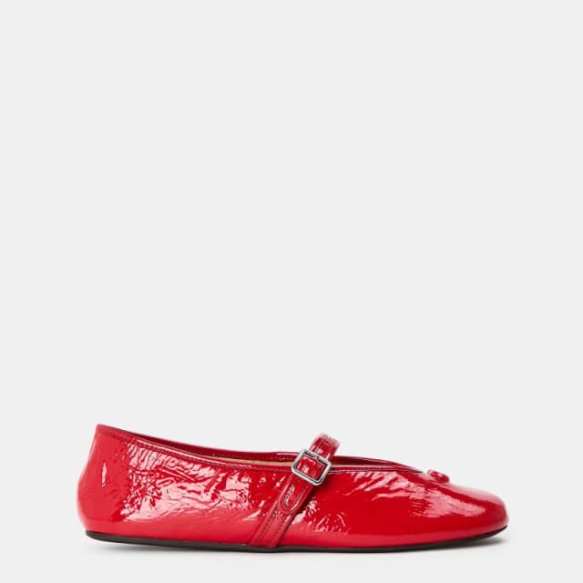 Coach Womens SculptPump Sculptural Slip-On Ballet Pumps Sport Red female 8 (41)