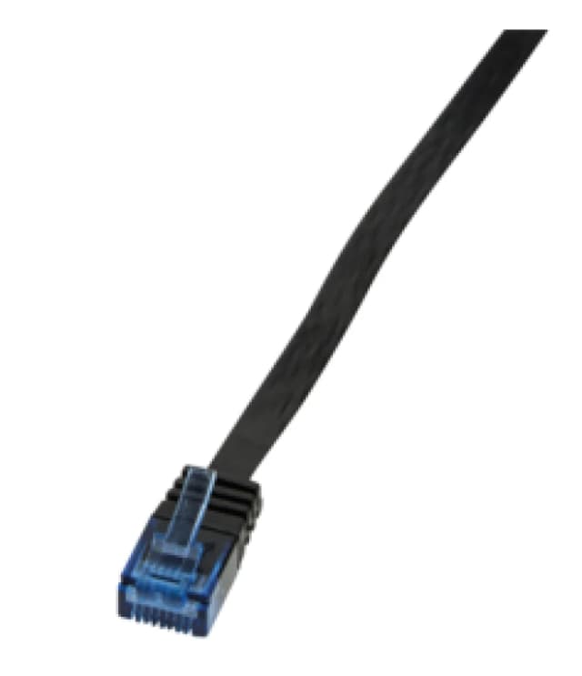 LogiLink CP0134B networking cable Black 1m Cat5e U/UTP (UTP)