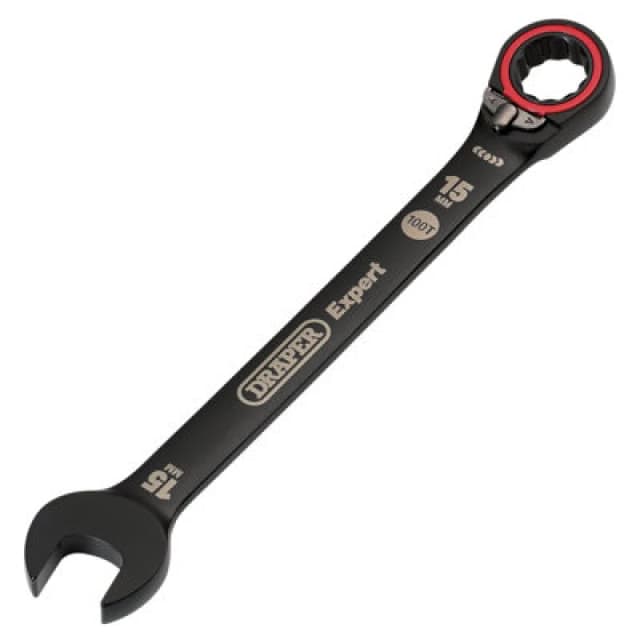 Draper Expert Hi Torq Reversible Ratchet Combination Spanner 03905 Size: 15mm