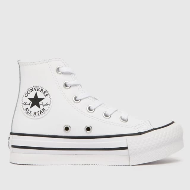 Converse white all star eva lift hi Junior trainers White UK 13 (EU 31½)