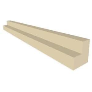 IT Kitchens Gloss Cream Slab Wall corner post H720mm W37mm D37mm