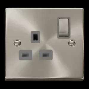 Click Scolmore Deco Ingot 1 Gang 13A 2 Pole Switched Socket - VPSC535GY