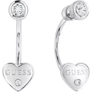 Ladies Guess Guessy Silver Earrings