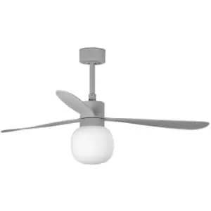 Faro Amelia Large Ball LED Grey Ceiling Fan 20W 2700K, 6 Speed