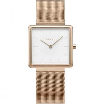 Obaku Kvadrat - Rose Watch