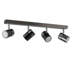 Rosie 4-Way Spotlight Bar in Black Chrome