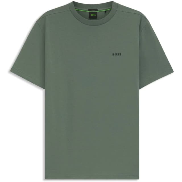 Boss Mens Logo T-Shirt, Logo Design Open Green 358 male XL