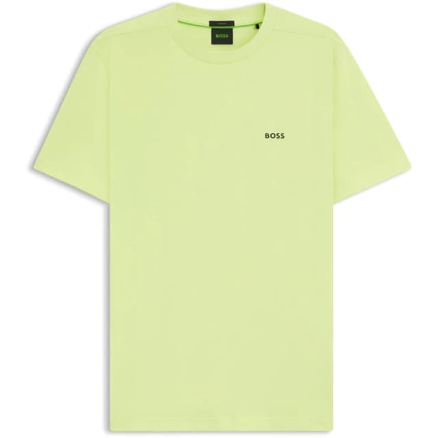 Boss Mens Logo T-Shirt, Logo Design Lime 337 male S