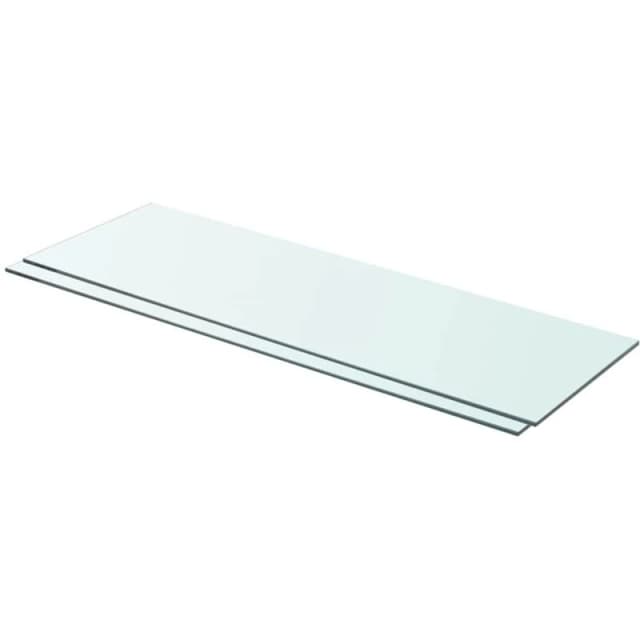 VIDAXL Vidaxl - Shelves 2 pcs Panel Glass Clear 80x25cm 3051575