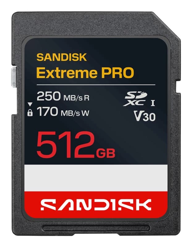 SanDisk Extreme Pro 512GB SDXC UHS-I