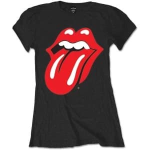 The Rolling Stones - Classic Tongue Womens X-Large T-Shirt - Black