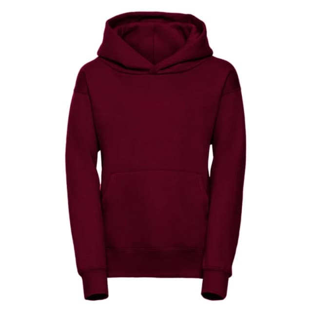 JERZEES Plain Hoodie in Burgundy Size: 3-4 Years Burgundy Unisex 3-4 Years