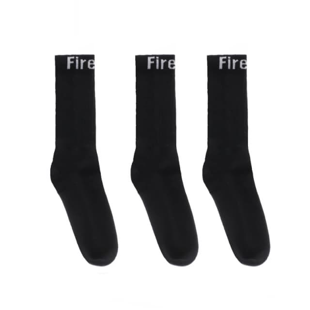 Firetrap Pack Crew Socks - Black 7 - 11