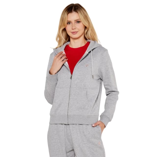 Guess Hooded jacket with mini triangle For Her Guess Gris Female XS