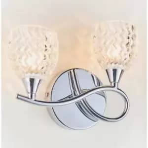 Ensora Lighting Boyer 2 Light Wall Light - Chrome