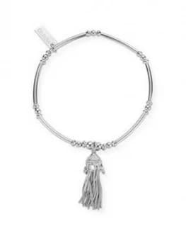 ChloBo Sterling Silver Didi Tassel Bracelet, Silver, Women