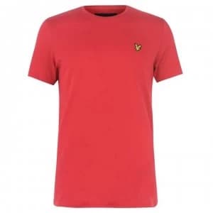 Lyle and Scott Basic Logo T Shirt - Dark Red Z489