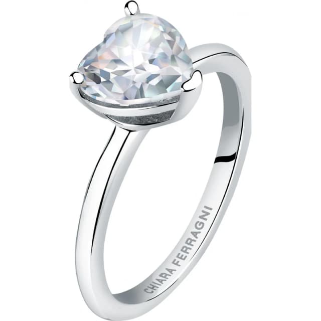 Chiara Ferragni Womens Love Band Ring Silver female 18