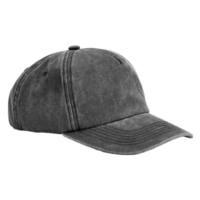 Beechfield Mens Relaxed Vintage Baseball Cap in Dark Grey Dark Grey Male One Size