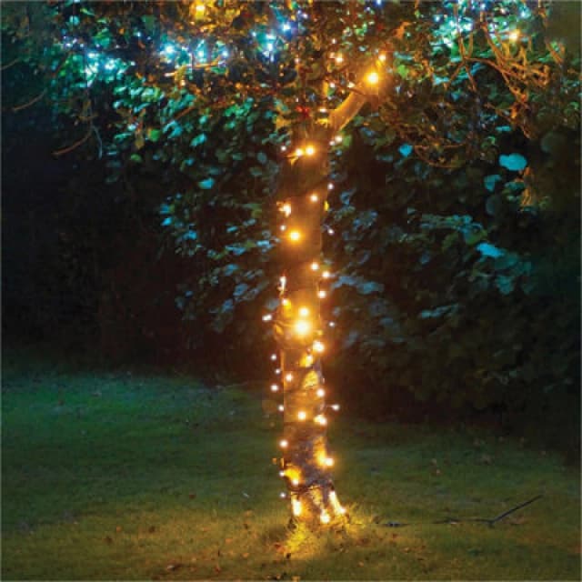 Eagle Connect LED String Lights Black Rubber Warm White 15M