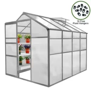Greenhouse 6ft x 8ft - Silver