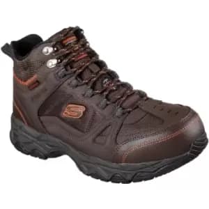 Skechers Mens Ledom Safety Boots (6 UK) (Dark Brown) - Dark Brown