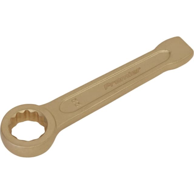 Loops 22mm Ring End Slogging Spanner - Non-Sparking - Short Profile Striking End Multi