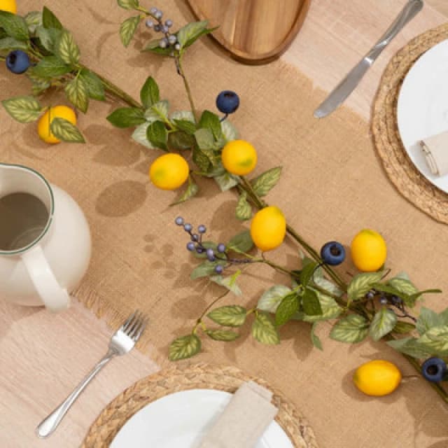 Scottish Everlastings Ltd. Scottish Everlastings Artificial 180Cm Lemon & Berry Garland