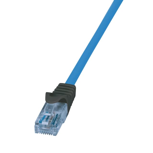 LogiLink CPP001 networking cable Blue 1m Cat6a U/UTP (UTP)