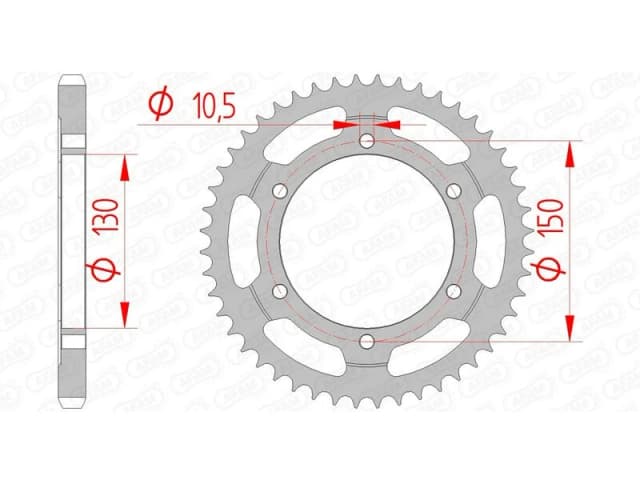 AFAM 10502-48 Chain Sprocket Steel Chain Sprocket (5479)
