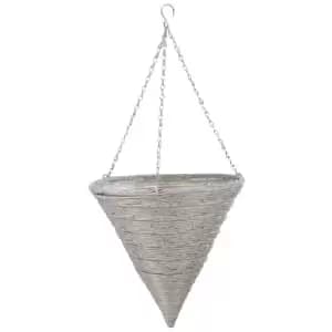 Smart Garden Monza Faux Rattan Hanging Cone - 14inch