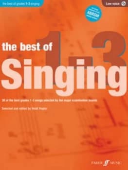 The Best of Singing Grades 1 - 3 low Voice by Heidi Pegler Book