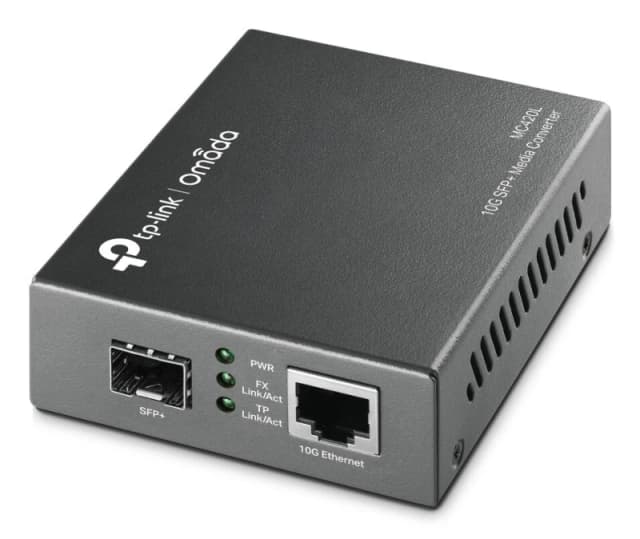 TP Link Omada 10G Multi-Gigabit SFP Media Converter MC420L